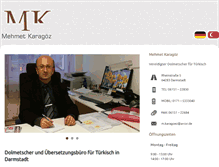 Tablet Screenshot of dolmetscher-karagoez.de